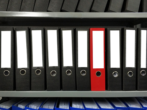 Documents folder in shelf with clipping path